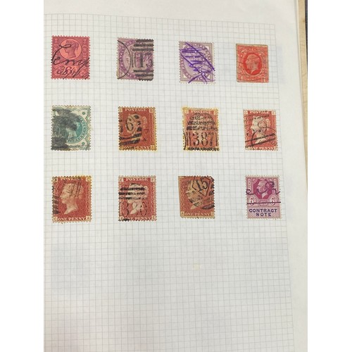 618 - Two albums of mainly used G.B. and Commonwealth stamps. Includes two 1d black spacefillers and stamp... 