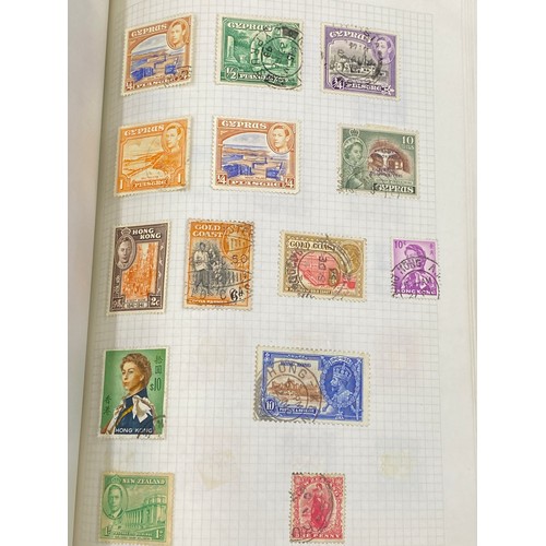 618 - Two albums of mainly used G.B. and Commonwealth stamps. Includes two 1d black spacefillers and stamp... 