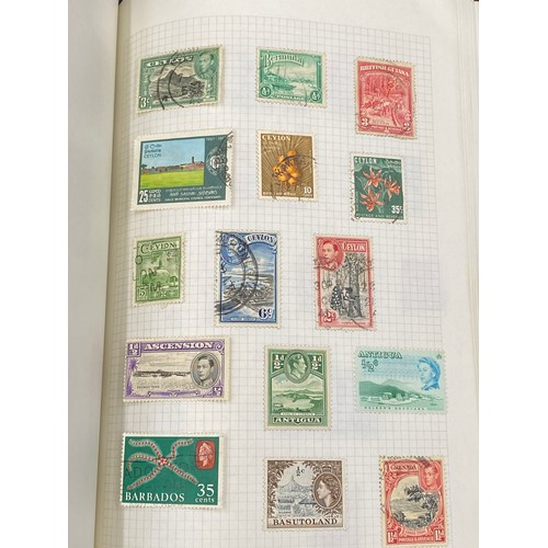 618 - Two albums of mainly used G.B. and Commonwealth stamps. Includes two 1d black spacefillers and stamp... 