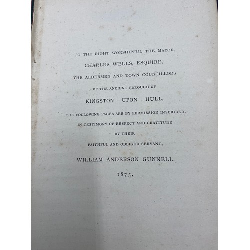 680 - Hull celebrities book from 1640 to 1858 addressed to The Right Worshipful The Mayor Charles Wells, E... 