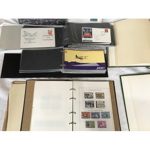 633 - A collection of stamps and First Day covers including Channel Tunnel Philatelic Document, Royal Mail... 