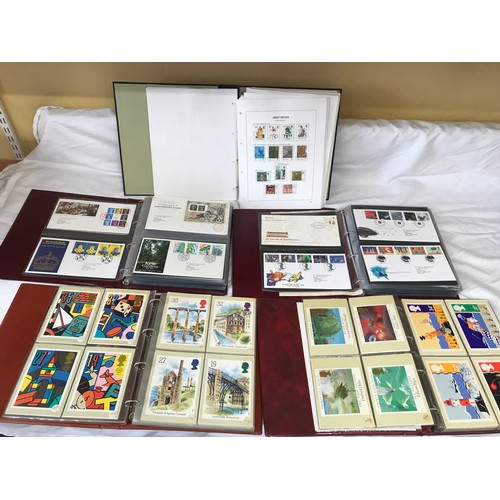 635 - Royal Mail stamps and postcards collection, 2 x Royal Mail First Day Covers albums, one Royal Mail s... 