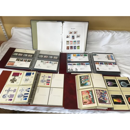 635 - Royal Mail stamps and postcards collection, 2 x Royal Mail First Day Covers albums, one Royal Mail s... 