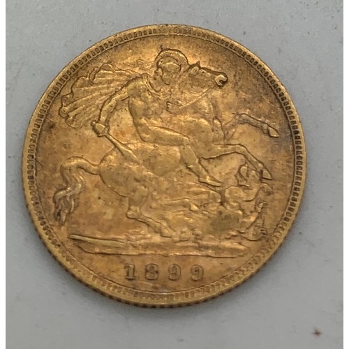 622 - A Victorian half sovereign 1899.