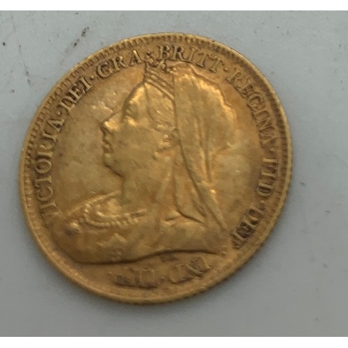 622 - A Victorian half sovereign 1899.