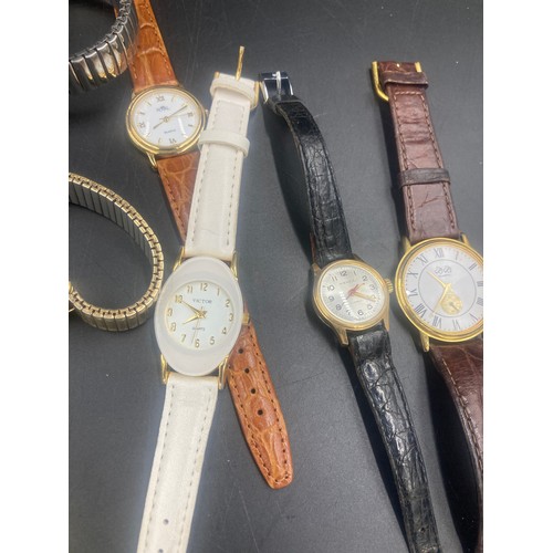 643 - A large collection of wristwatches to include Majestic, Victor, Royal, Sekonda etc.