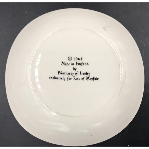 70 - The Beatles pin dish with facsimile signatures, C1964 Weatherby of Hanley approx 12.5cms w.