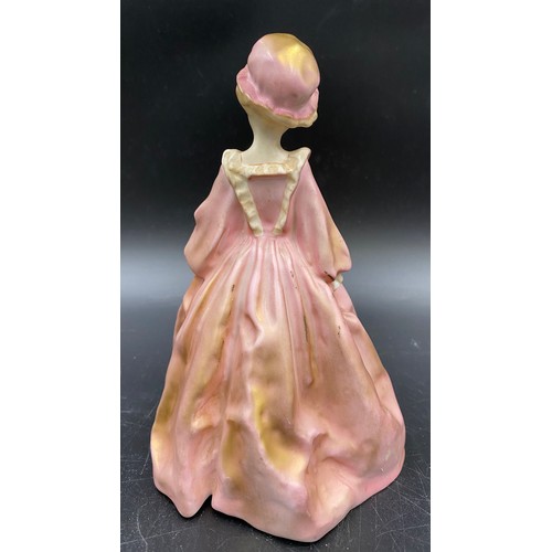 92 - Five figurines to include Royal Doulton The Old Balloon Seller H.N. 1315 20cms h, A Victorian Lady H... 