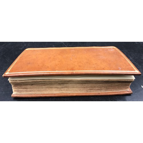 681 - Leather bound book, The Compleat Angler or Contemplative Man's Recreation in two parts, Moses Browne... 