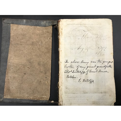 682 - 18thC leather bound books. The Complete Letter Writer Containing Familiar Letters on the most common... 