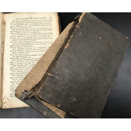 682 - 18thC leather bound books. The Complete Letter Writer Containing Familiar Letters on the most common... 