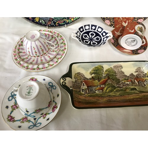 103 - A selection of ceramics comprising a large Newhall Boumier ware bowl 31cms d x 5.5cms h, a Royal Wor... 