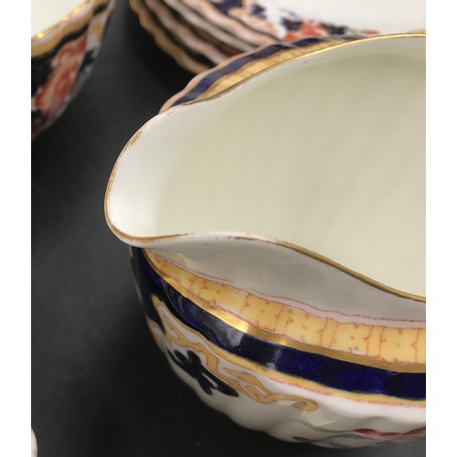 108 - A Brownfield circa 1890 part tea/ dinner ware with floral pattern to include: 2 oval plates 34 and 2... 