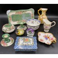 A selection of British ceramics to include a Maling Azalea 6597 4 piece dressing table set, Royal Wo... 