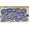 A quantity of Copeland Spode Blue and White Pottery  printed with 