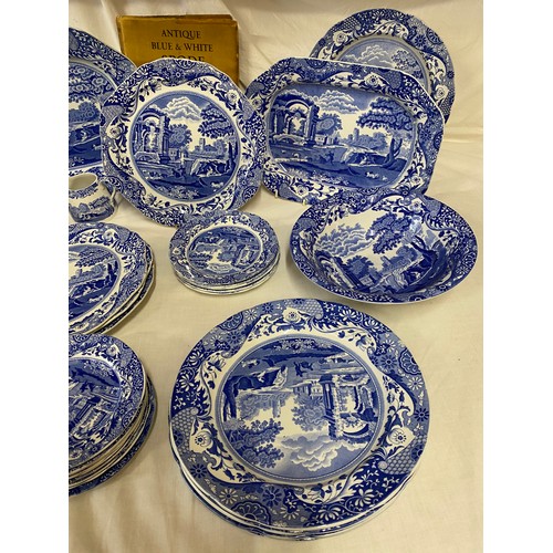 53 - A quantity of Copeland Spode Blue and White Pottery  printed with 