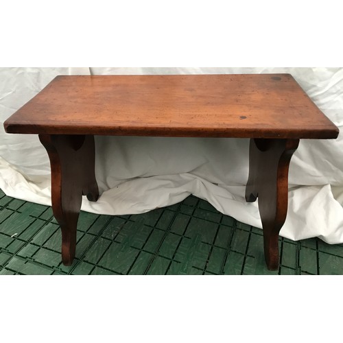 1278 - A Victorian mahogany stool 56cms l x 27cms w x 38cms h.