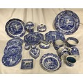 A Spode Italian blue and white collection.