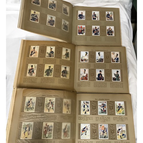 cigarette card albums German cigarette card albums, Sturm Zigaretten, Deutsche Uniformen. Three  complete albums circa 1932