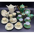 Two coffee sets, one Crown Ducal reg 9784158 