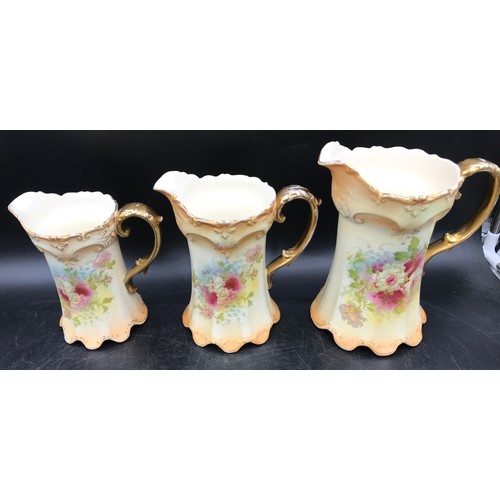 20 - A selection of S F & co Royal Devon Pottery to include graduating set of 3 jugs, largest 21cms h, a ... 