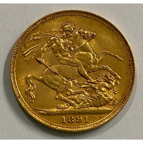 621 - A Victorian full Sovereign 1891.