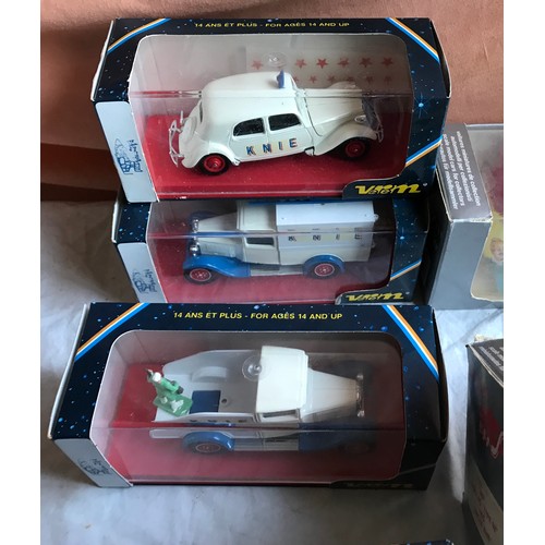 399 - Diecast metal and plastic circus vehicles selection. Seven Verem diecast vehicle, KNIE circus, Vites... 