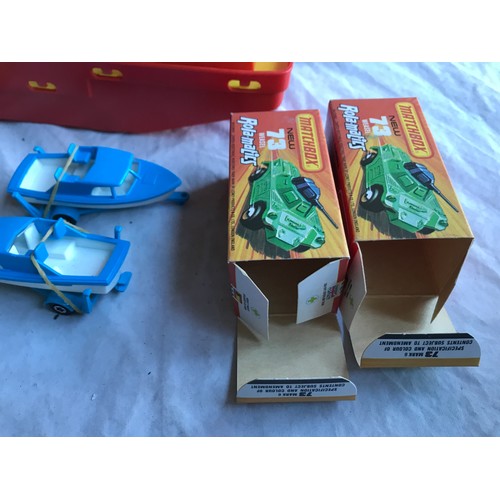 403 - Mixed lot Corgi & Matchbox, Corgi Giftset 14 Daktari  boxed and Matchbox G-17 Car Ferry plus vehicle... 