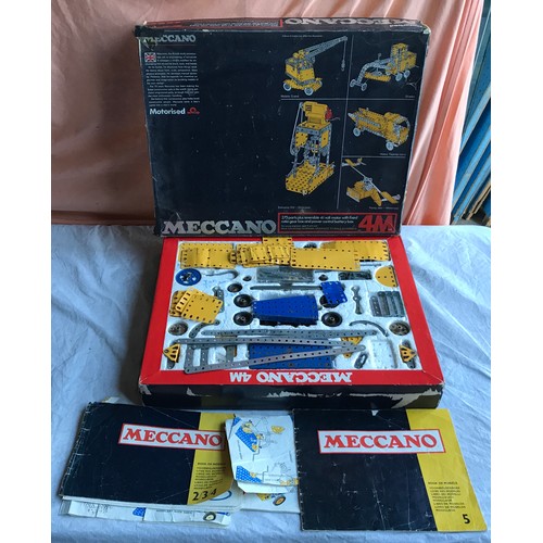 405 - Boxed Meccano 4M with instruction booklet.