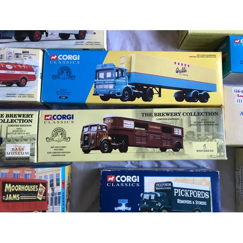 481 - Corgi model trucks, Classics, heritage and Archive models. 16 assorted models, boxed, one without bo... 