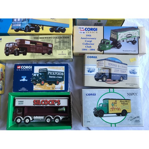 481 - Corgi model trucks, Classics, heritage and Archive models. 16 assorted models, boxed, one without bo... 