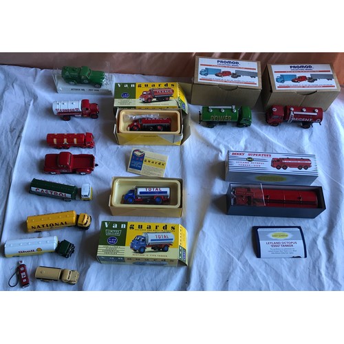 483 - Diecast metal model tanker truck collection, Promod Limited Power and Regent tankers, Dinky Supertoy... 