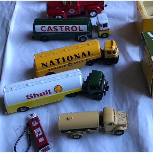 483 - Diecast metal model tanker truck collection, Promod Limited Power and Regent tankers, Dinky Supertoy... 