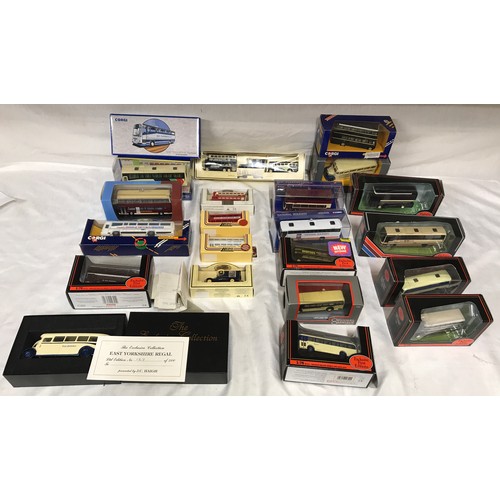 488 - Collection of diecast buses of various models and makes, EFE Corgi, Lledo and Days Gone, 22 assorted... 