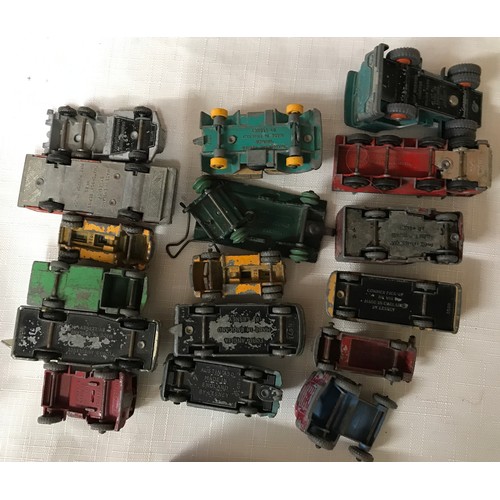 494 - Diecast metal Corgi, Dinky and Lesney collection, all playworn, 36 
assorted models, plus spare part... 