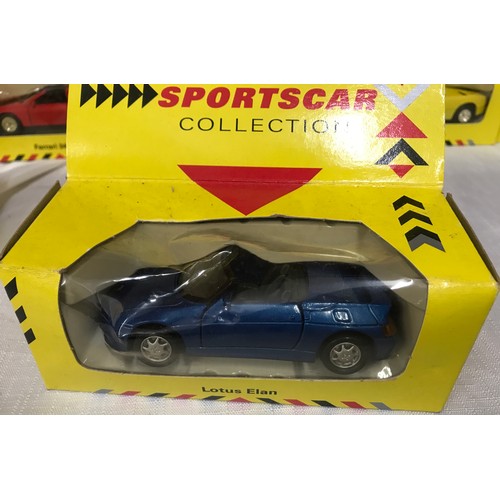 496 - Diecast model cars selection to include shell sports cars collection x 7 and Maisto Supercar collect... 