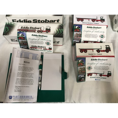 497 - Atlas Editions Eddie Stobart diecast model vehicles collection of 19 boxed various vehicles and a Ed... 