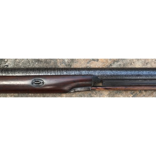 694 - Single barrel percussion shotgun by Holland, barrel length 30'', C1880's.