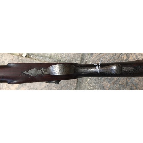 694 - Single barrel percussion shotgun by Holland, barrel length 30'', C1880's.