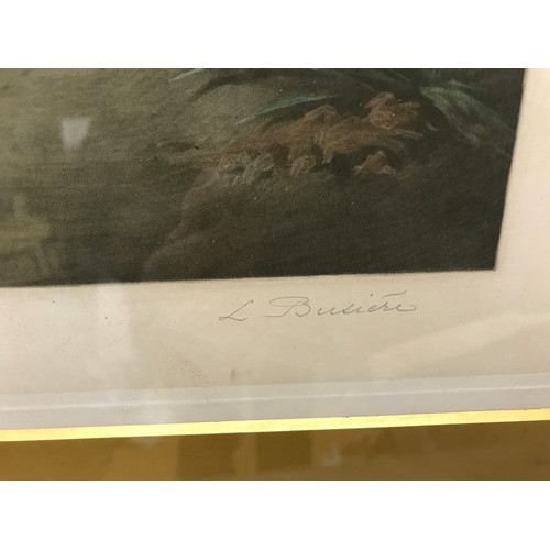 1081 - L. Busière signed mezzotint 