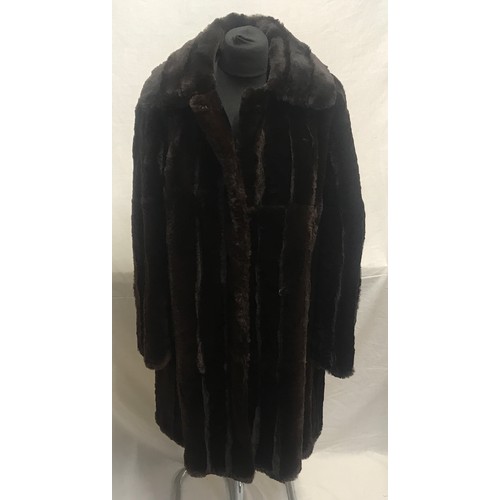 469 - A mid length Canadian squirrel coat with label 