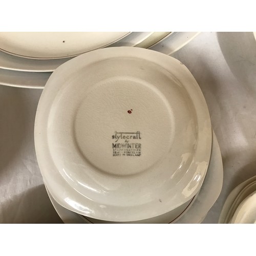 188 - A ceramic selection to include Stylecraft by Midwinter 2 x meat plates largest 40cm, 2 x tureens, 6 ... 