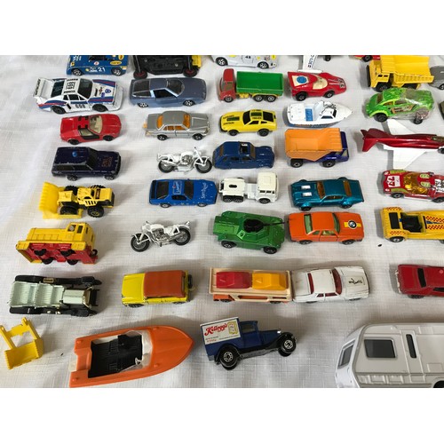 738 - A collection of diecast model cars, Matchbox Super kings, Corgi Juniors, some Majorette and Lone Sta... 