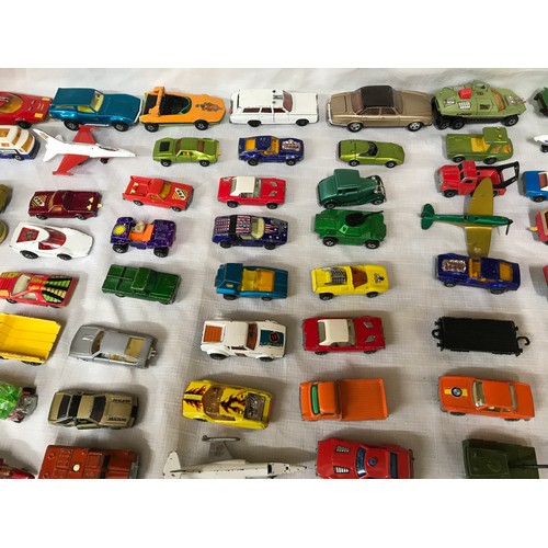 738 - A collection of diecast model cars, Matchbox Super kings, Corgi Juniors, some Majorette and Lone Sta... 