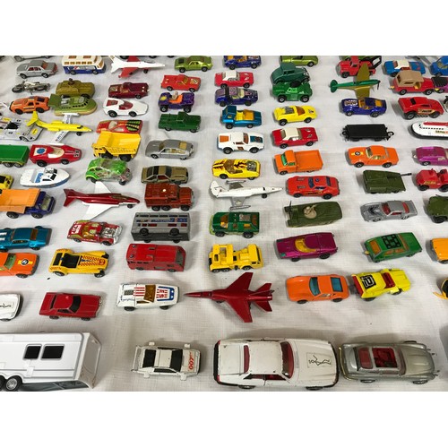 738 - A collection of diecast model cars, Matchbox Super kings, Corgi Juniors, some Majorette and Lone Sta... 