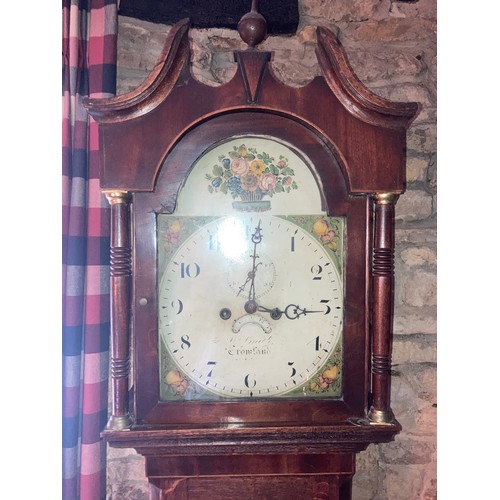 624 - An 8 day longcase clock by W. Smith of Crownland. 210cm h.