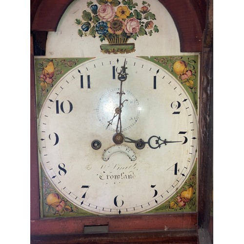 624 - An 8 day longcase clock by W. Smith of Crownland. 210cm h.