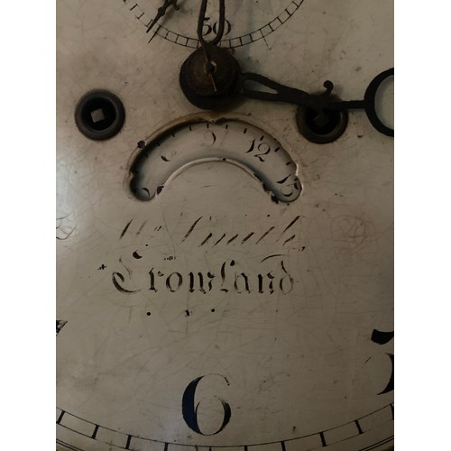 624 - An 8 day longcase clock by W. Smith of Crownland. 210cm h.