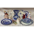 A selection of ceramics to include Royal Doulton figurines ,