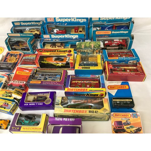 753 - Collection of Matchbox and Corgi diecast vehicles, some boxed to include Superkings, Battle Kings, S... 